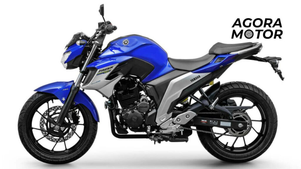 Foto de uma 250 Fazer 2018 azul