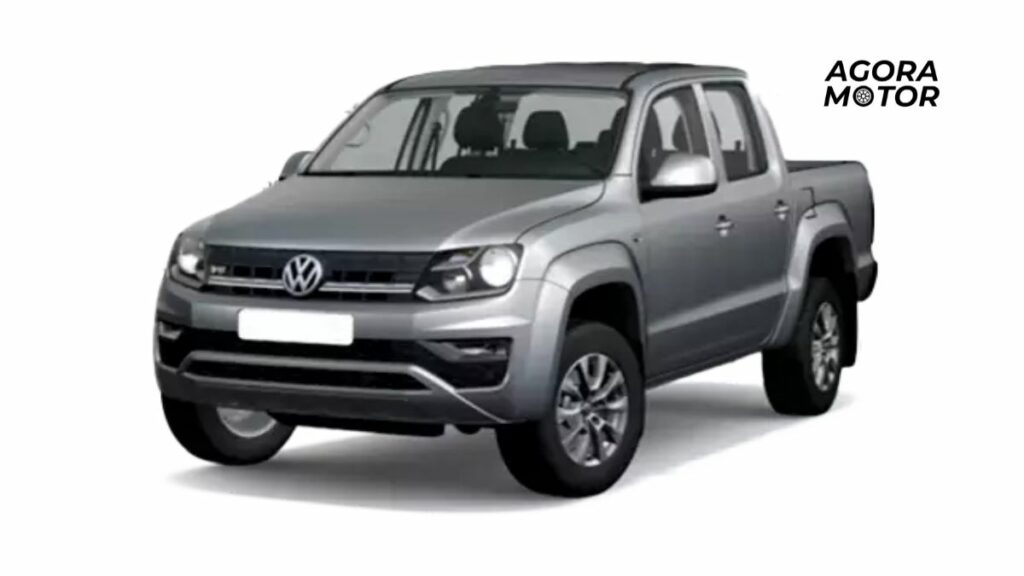 Foto de uma Amarok 2012 prata