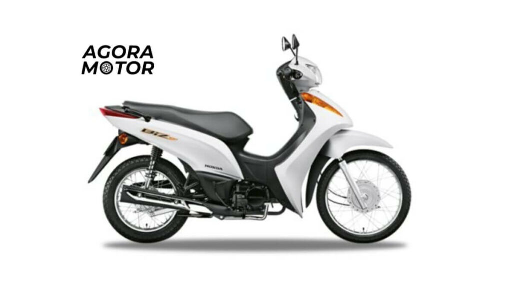 Foto de uma biz 2004 branca