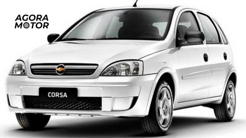 Foto de um Corsa 2012 branco