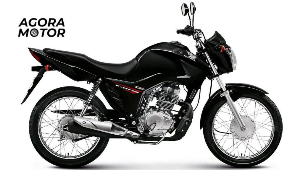 Foto de uma Honda 125 Fan 2015 preta