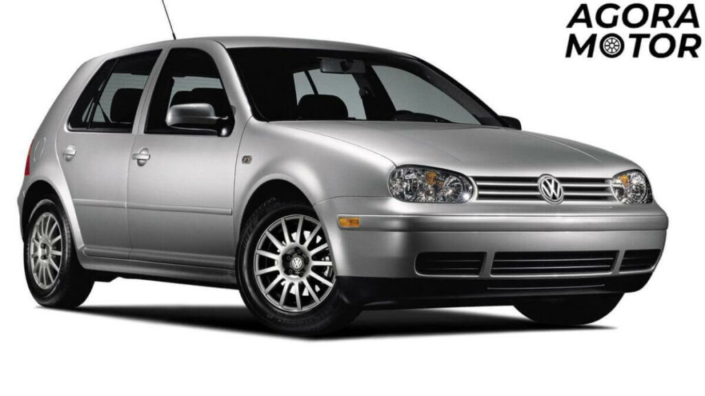 Foto de um Golf 2004 cinza 