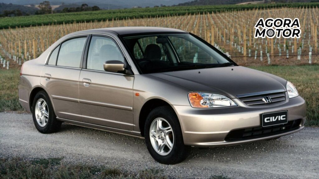 Foto de um Honda Civic 2002 prata