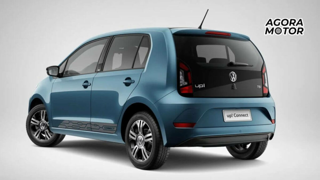 Foto de um Volkswagen UP 2018 azul