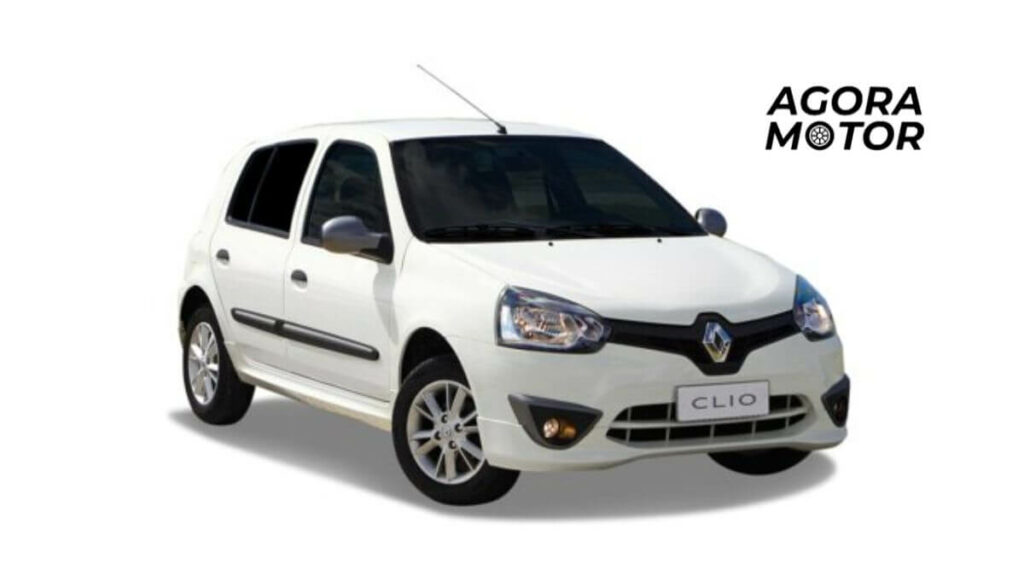 foto de um clio 2006 branco
