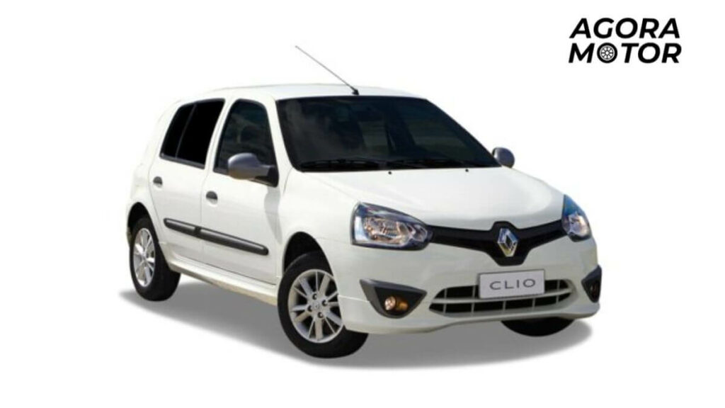 foto de um clio 2010 branco