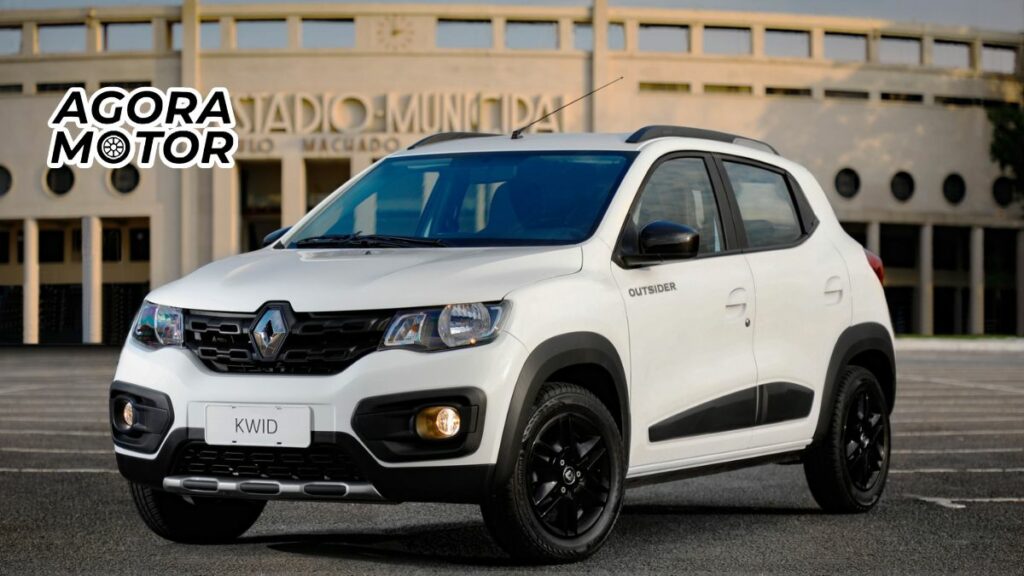 Foto de um kwid zero km branco