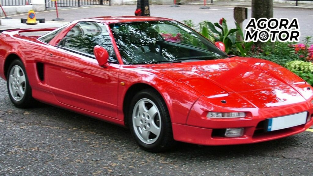 foto de um nsx 1995 vermelha
