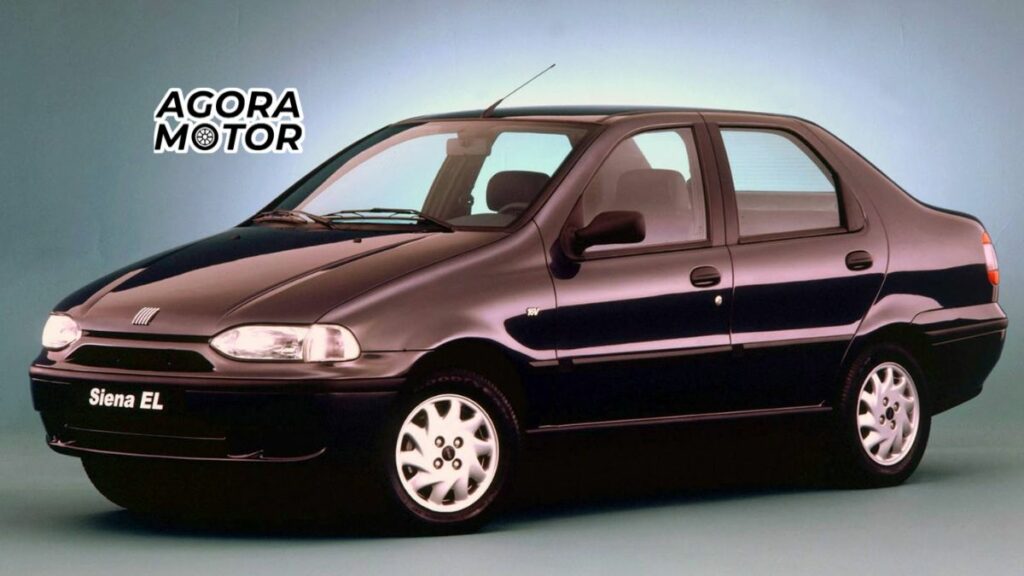 Foto de um siena 1998 vermelho