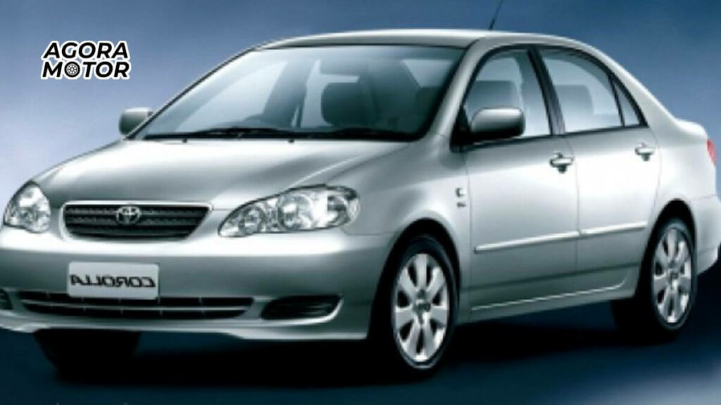 Foto de um Corolla 2002 prata