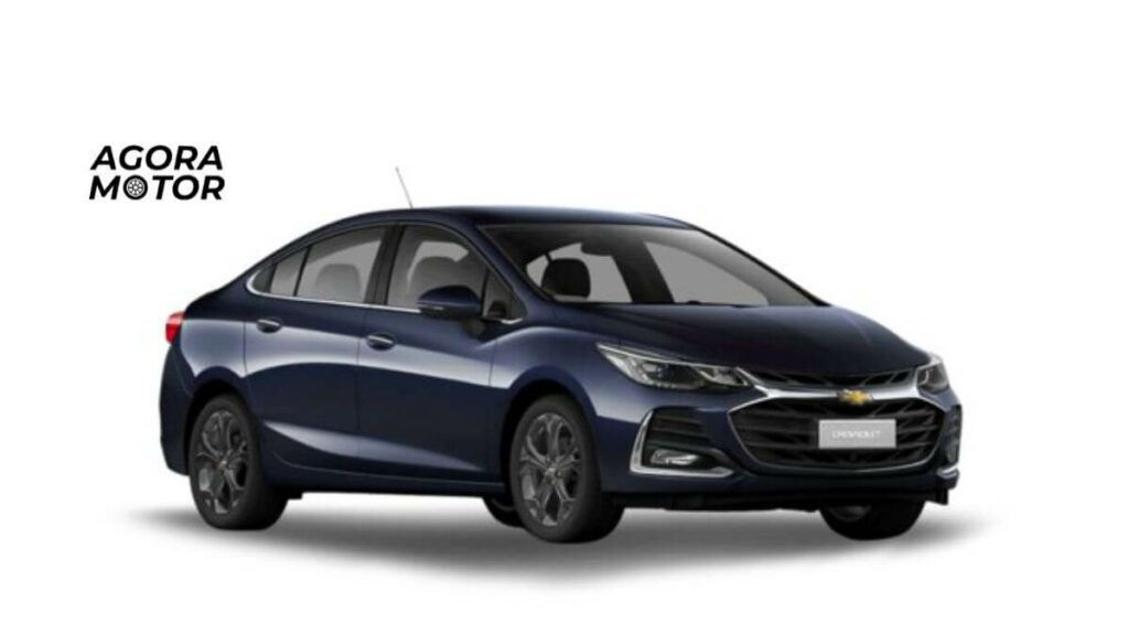 Foto de um Cruze 2019 azul