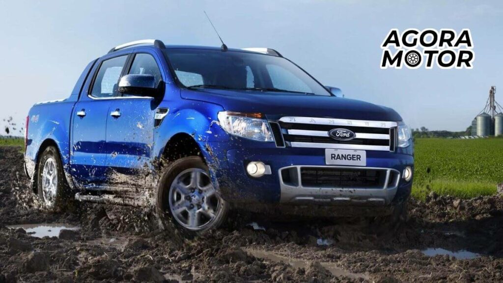 Foto de uma Ranger 2014 azul