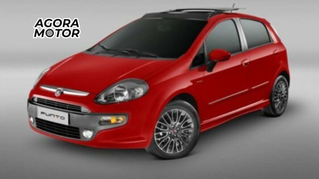 foto de um fiat punto vermelho