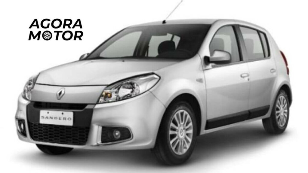 Foto de uma sandero 2014 branca