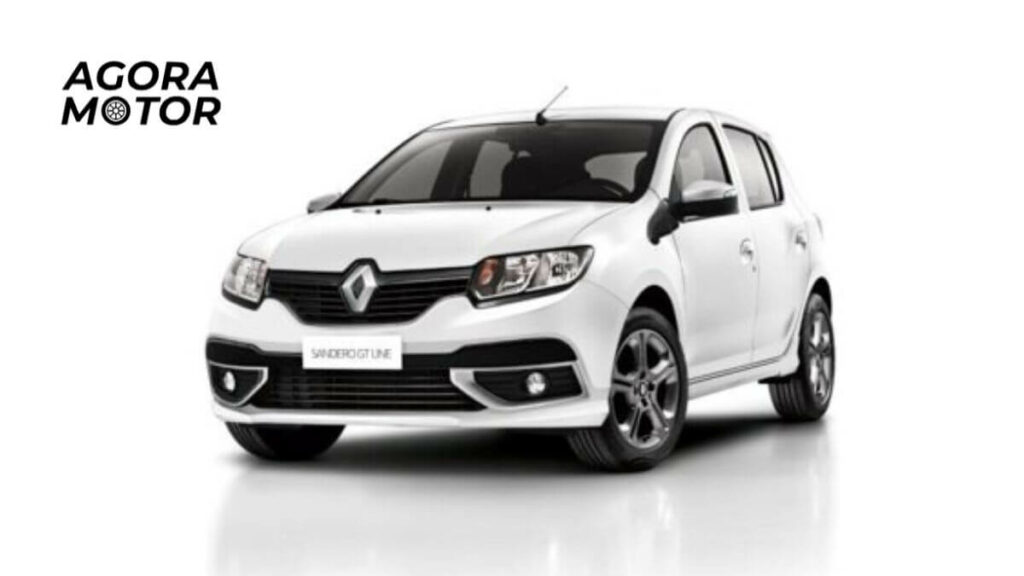 foto de uma sandero 2018 branca