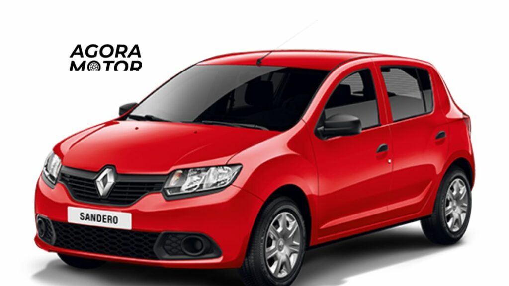 Foto de uma sandero 2019 vermelho