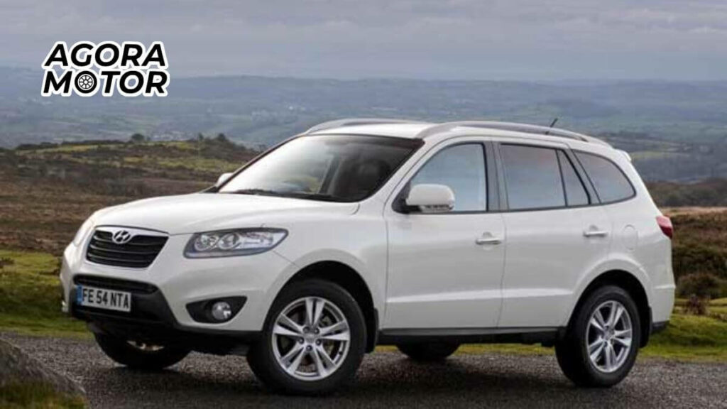 Foto de um Hyundai Santa Fé 2010 branco