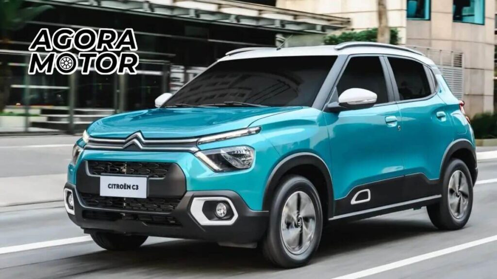Foto de um C3 2023 verde água