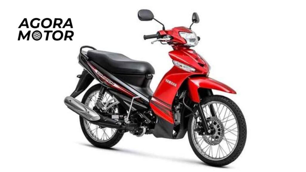 Foto de uma Crypton 2016 vermelha