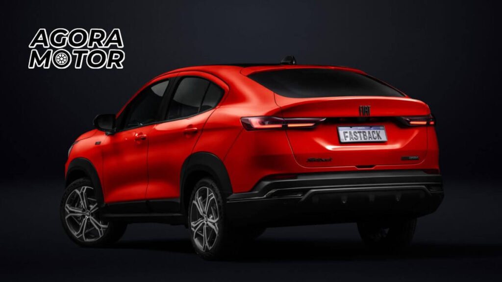 Foto de um Fastback 2023 vermelho