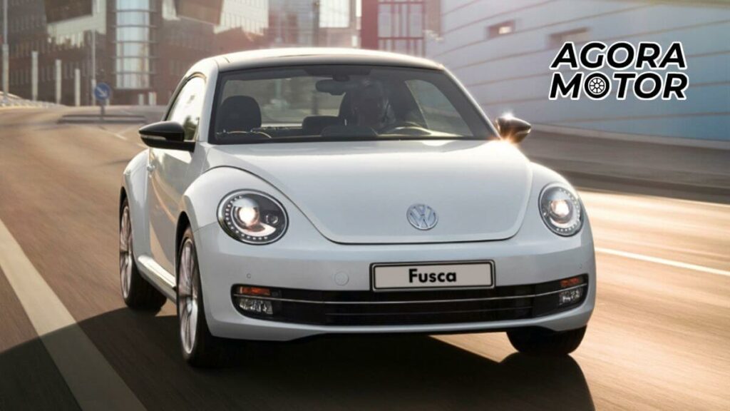Foto de um Fusca 2016 branco