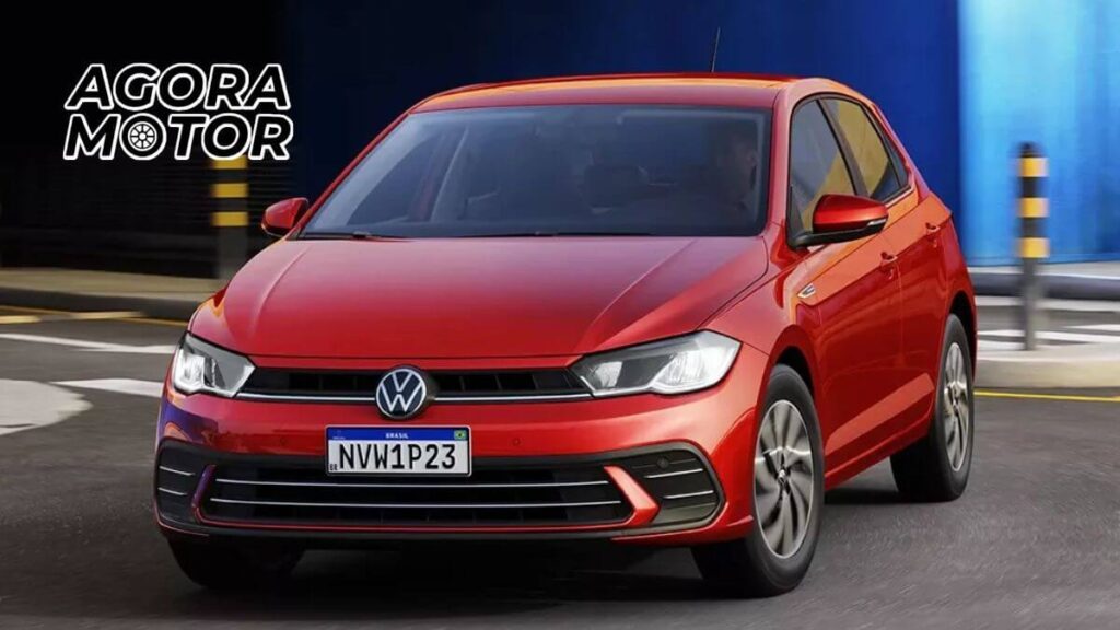 Foto de um Polo 2023 vermelho