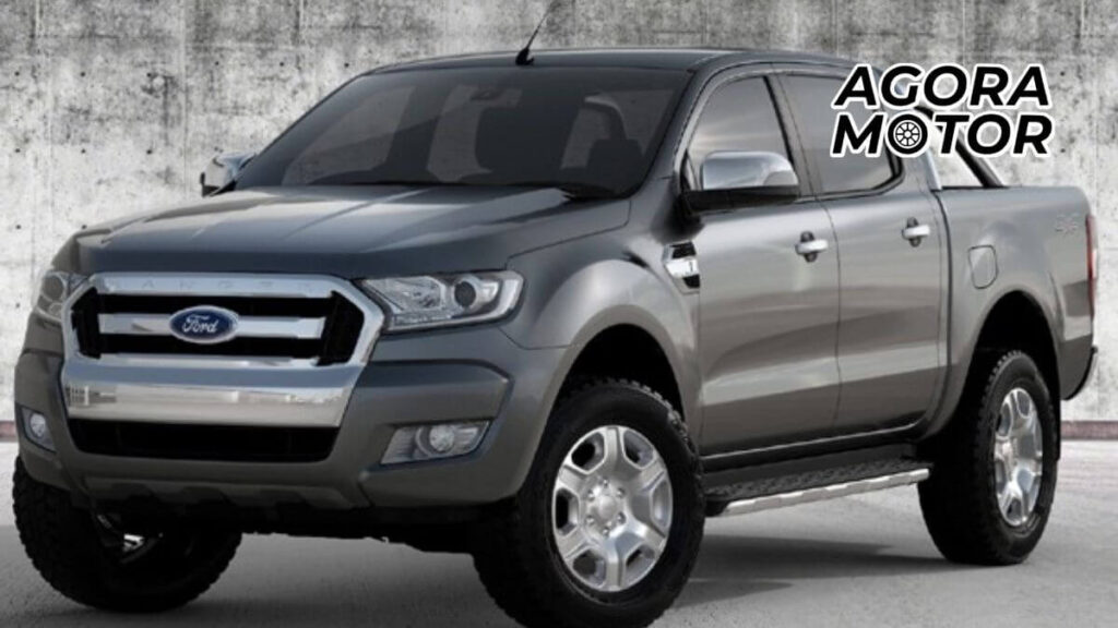 Foto de uma Ranger 2016 cinza