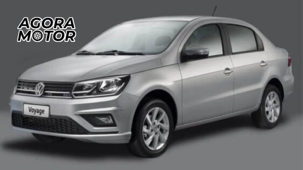 Foto de um Voyage 2023 cinza