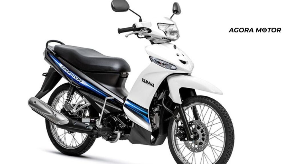 Foto de uma Crypton 2015 branca