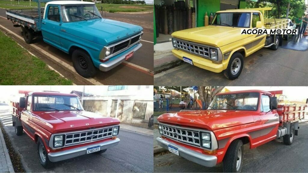 Foto de algumas F-2000 1982 com cores diferentes