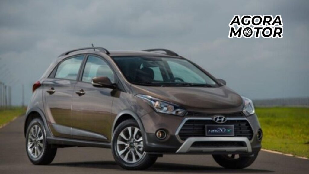 Foto de um HB20X 2019 marrom