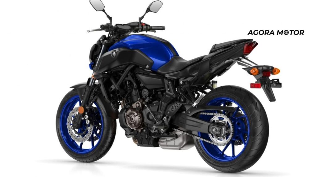 Foto de uma MT 07 2020 azul