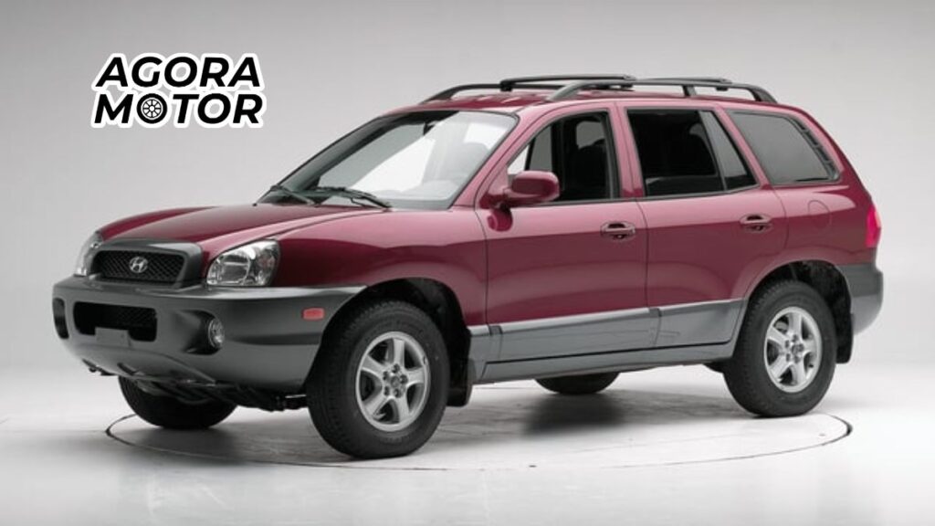 Foto de um Santa fe 2003 vermelha