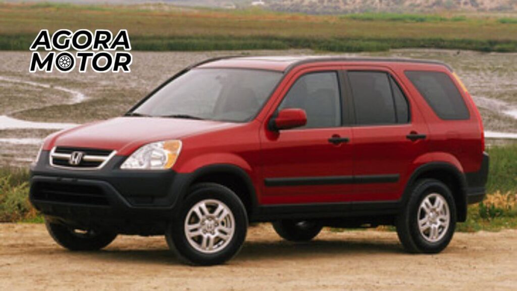 Foto de um CRV 2003 vermelho