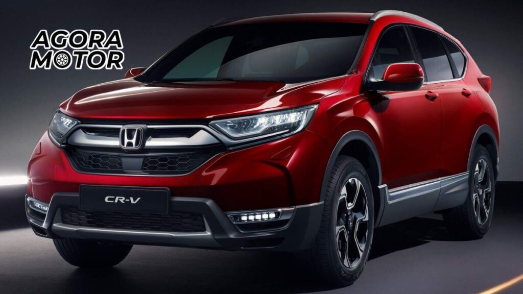 Foto de um CRV 2019 vermelho