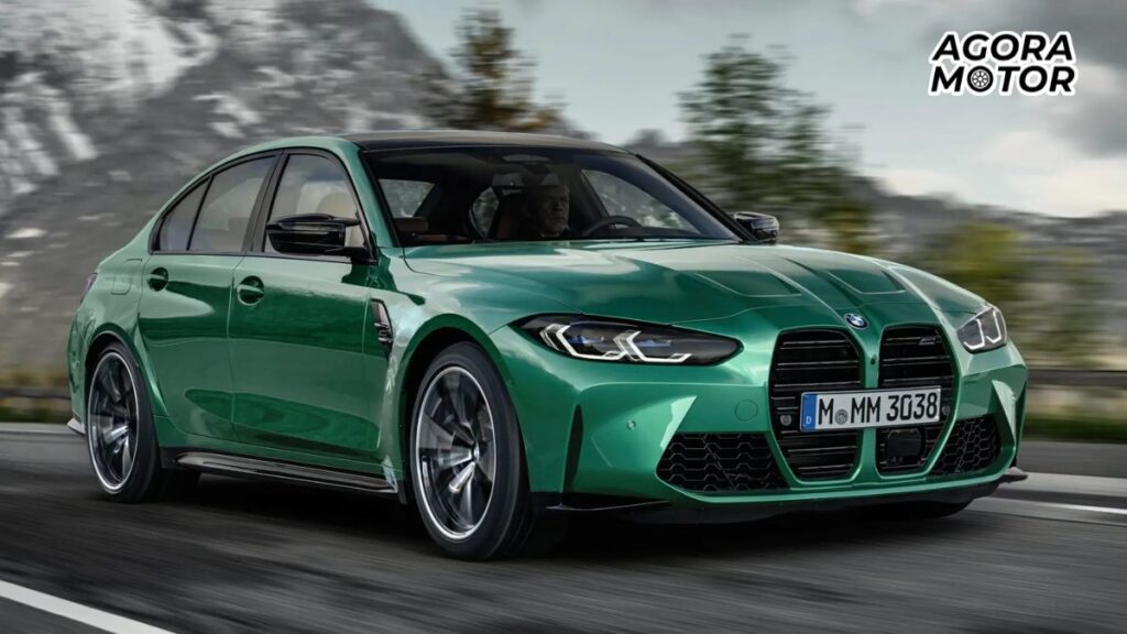 Foto de uma M3 2021 verde