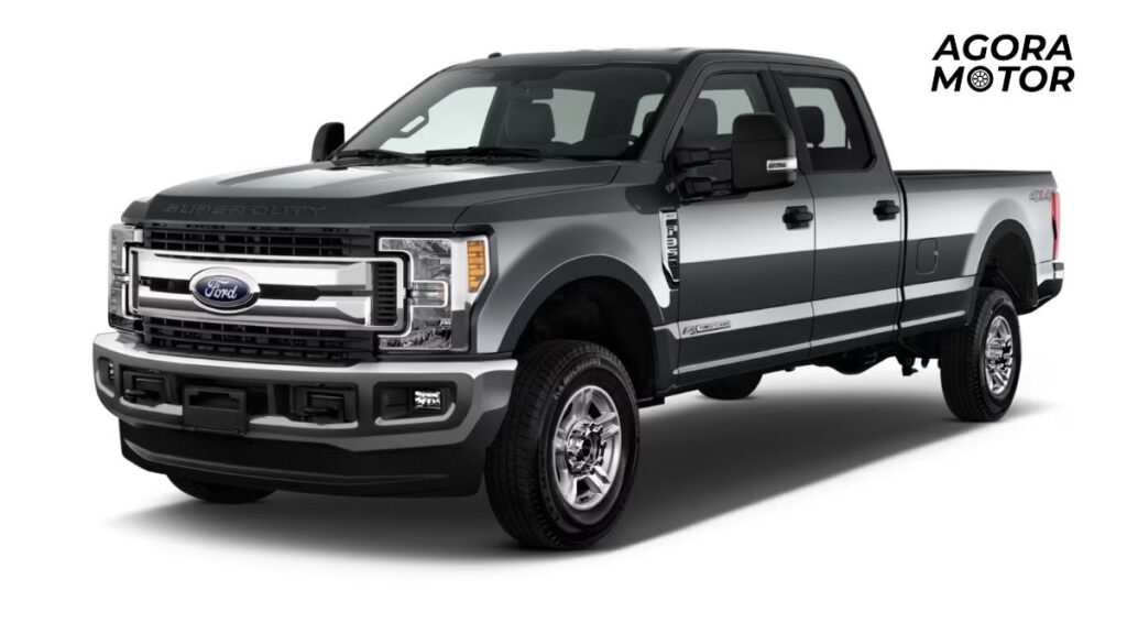 Um F-350 2019 preto