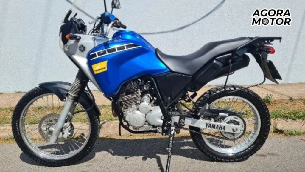 Uma XTZ 250 Tenere 2012 azul