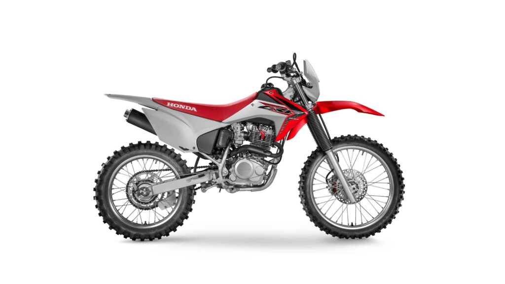 Honda CRF 230 F 2017 branca.