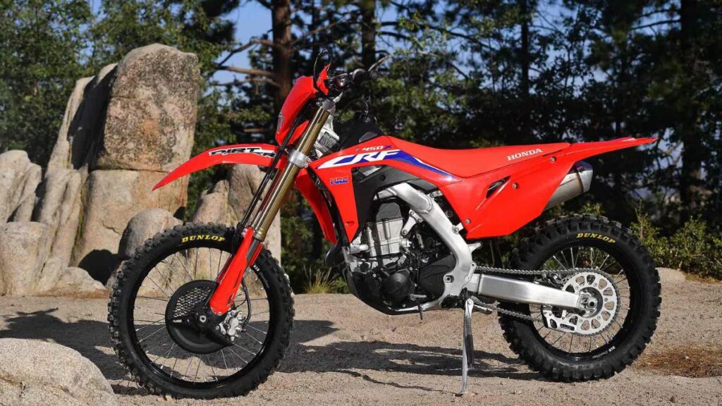 Lateral da CRF 450 X 2019.
