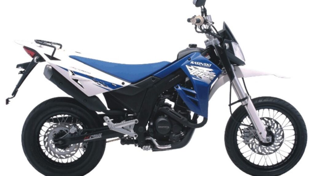 Lateral da KASINSKI CRZ 2012 azul no fundo branco.